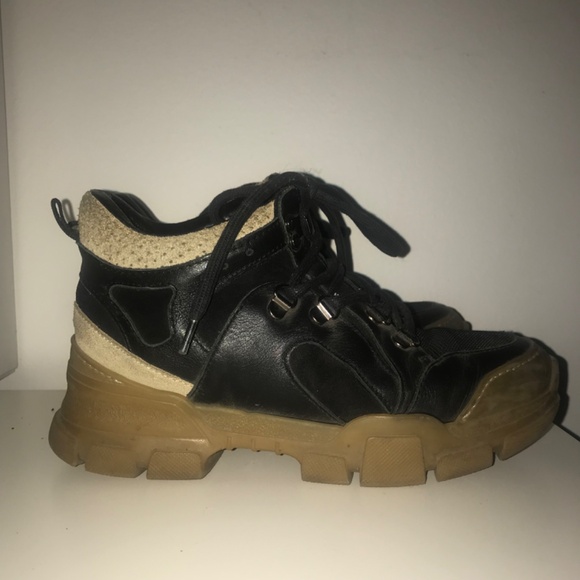 Size 7 (36) L'Intervalle Black tan leather boots - Picture 9 of 10